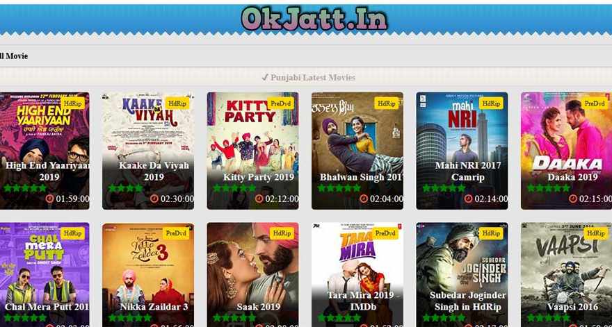 OkJatt.in 2022 –Best Website Download Punjabi Movies, Latest Hindi Movies